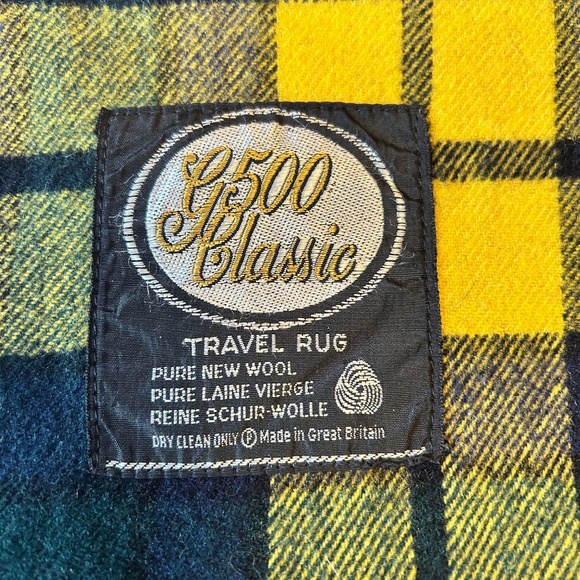 G500 Classic Vintage Travel Blanket Throw Wool Made in Scotland Buchanan Tartan - Picture 8 of 10